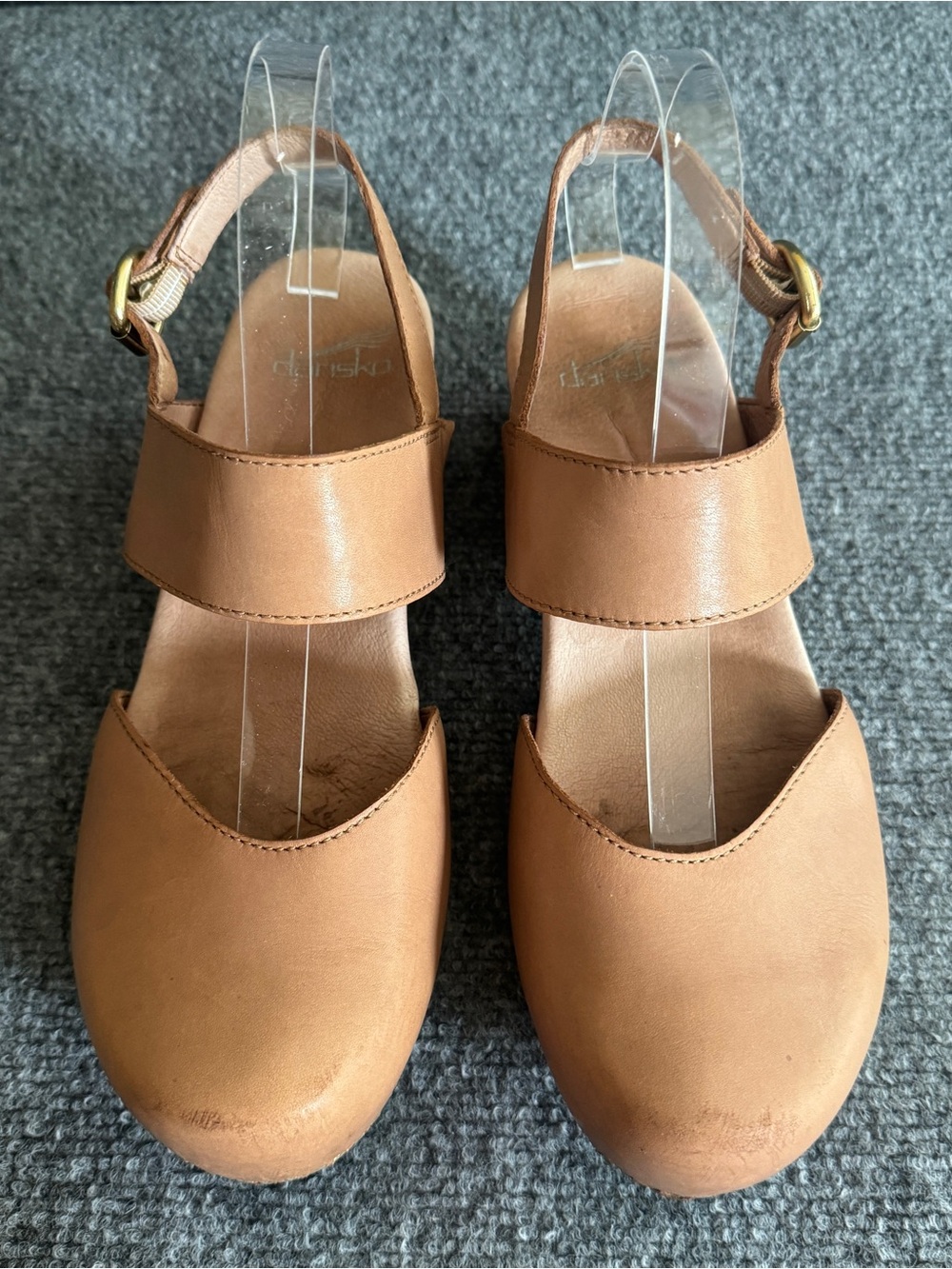 Dansko Leather Slingback Malin Clog Sandals Taupe EU 40 US 9.5-10 - Picture 2 of 15